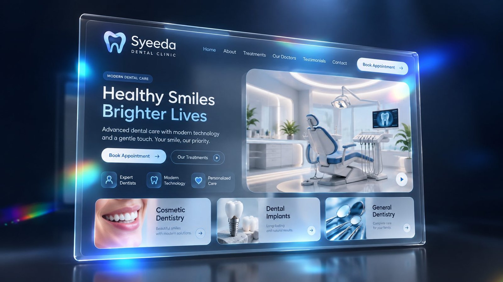 Syeeda Dental Clinic website