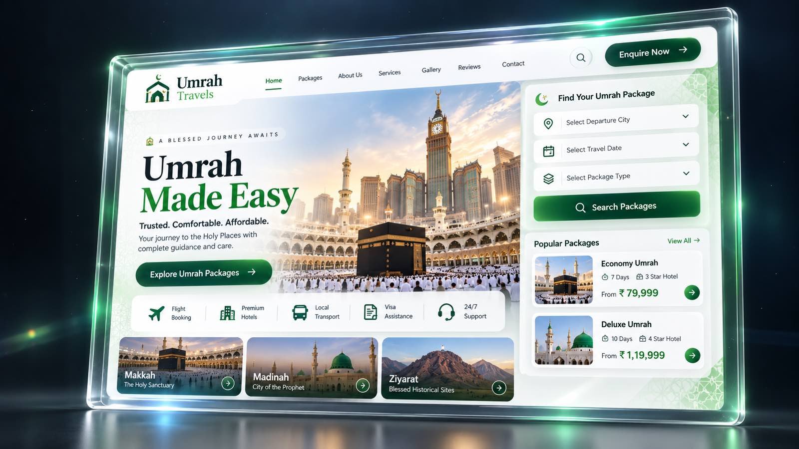 Umrah travel website